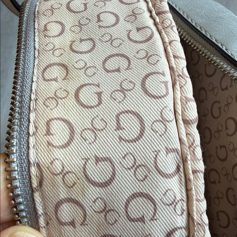 GUESS Cream Faux Leather‎ Backpack